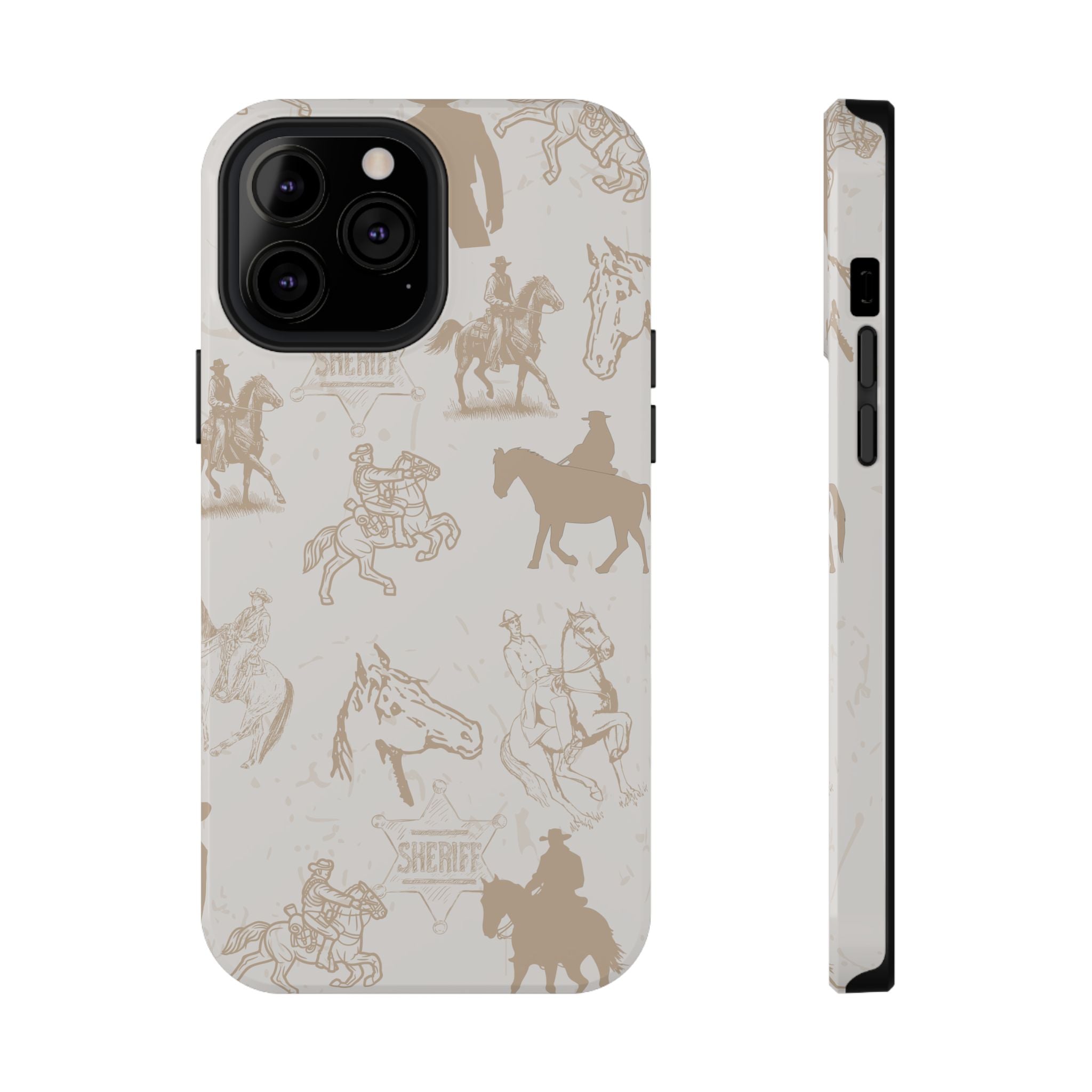 Western Cowboy print, Impact resistant  case for iPhone and Samsung phones - Blue Star Merch 