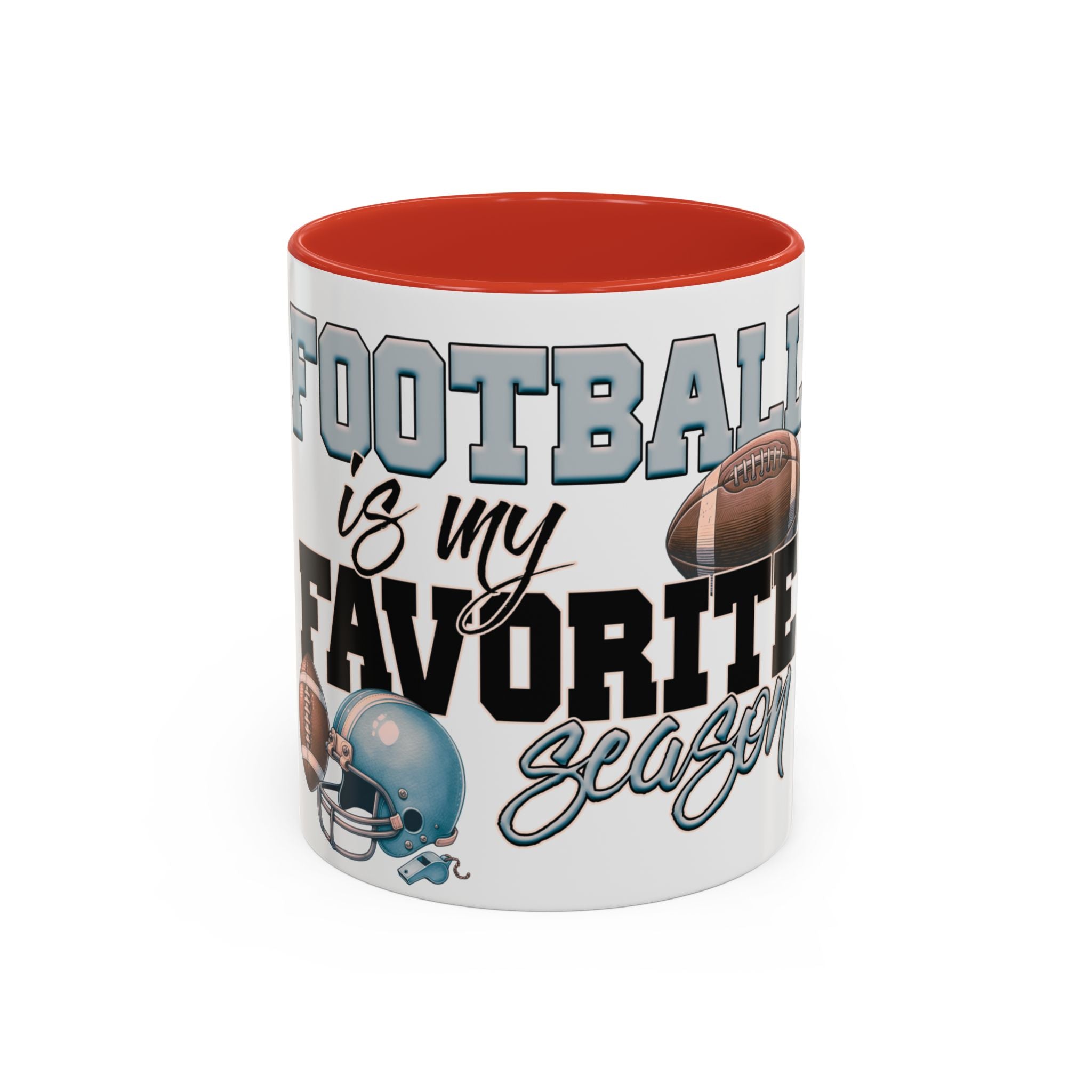 Football is My Favorite Season Retro USA flag  Accent Coffee Mug (11, 15oz)