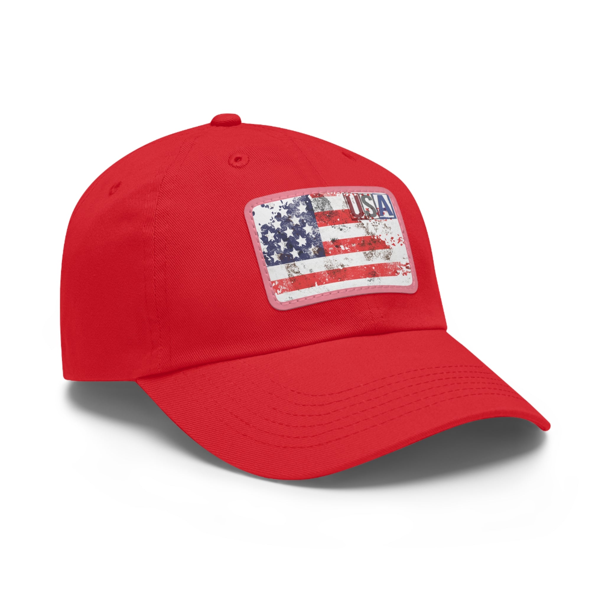 Patriotic  USA Flag Patch Baseball Cap, red, white, blue - Blue Star Merch 