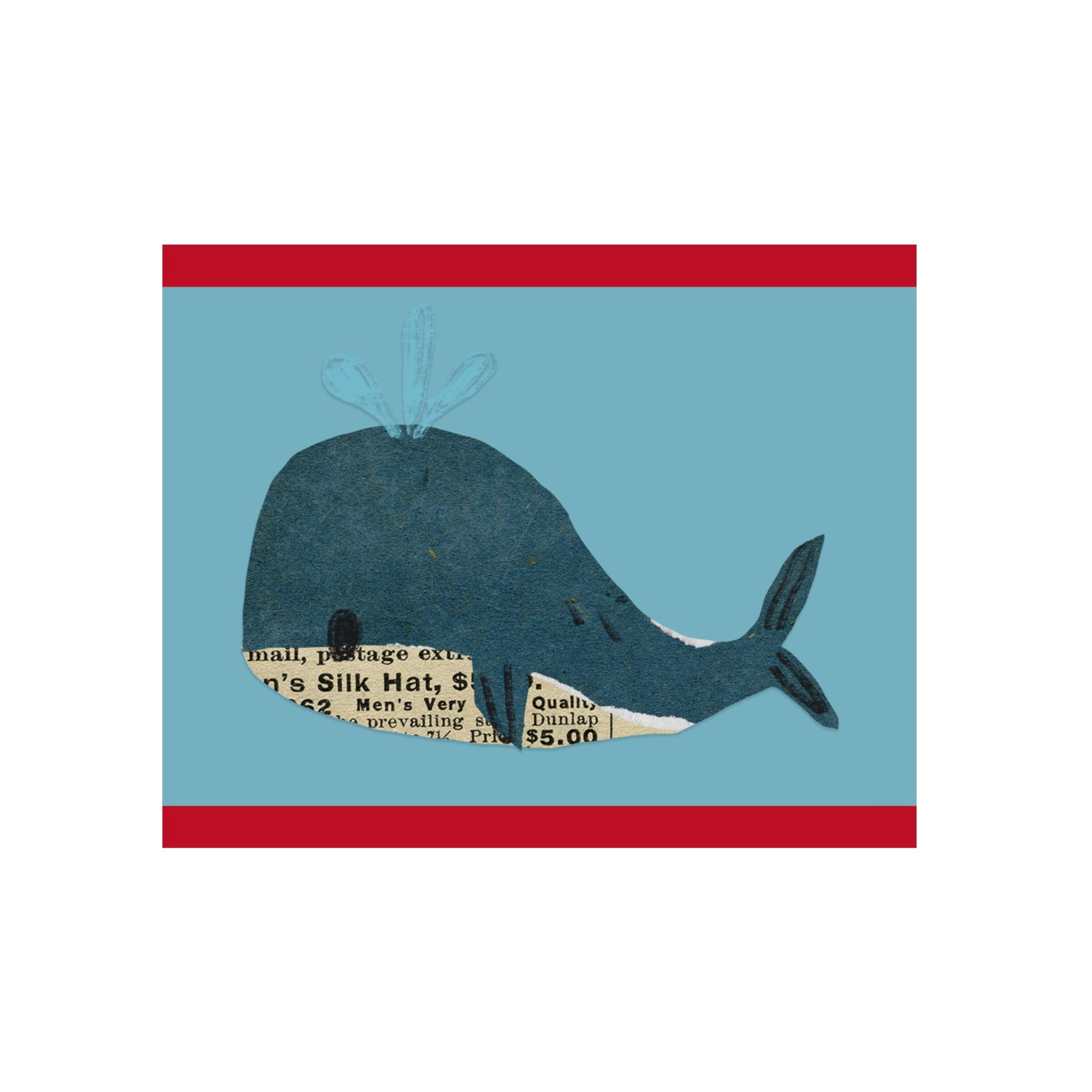 Whale Wall ART Aluminum Composite Panels, in 2 sizes. Great for kids rooms, playrooms and nursery.