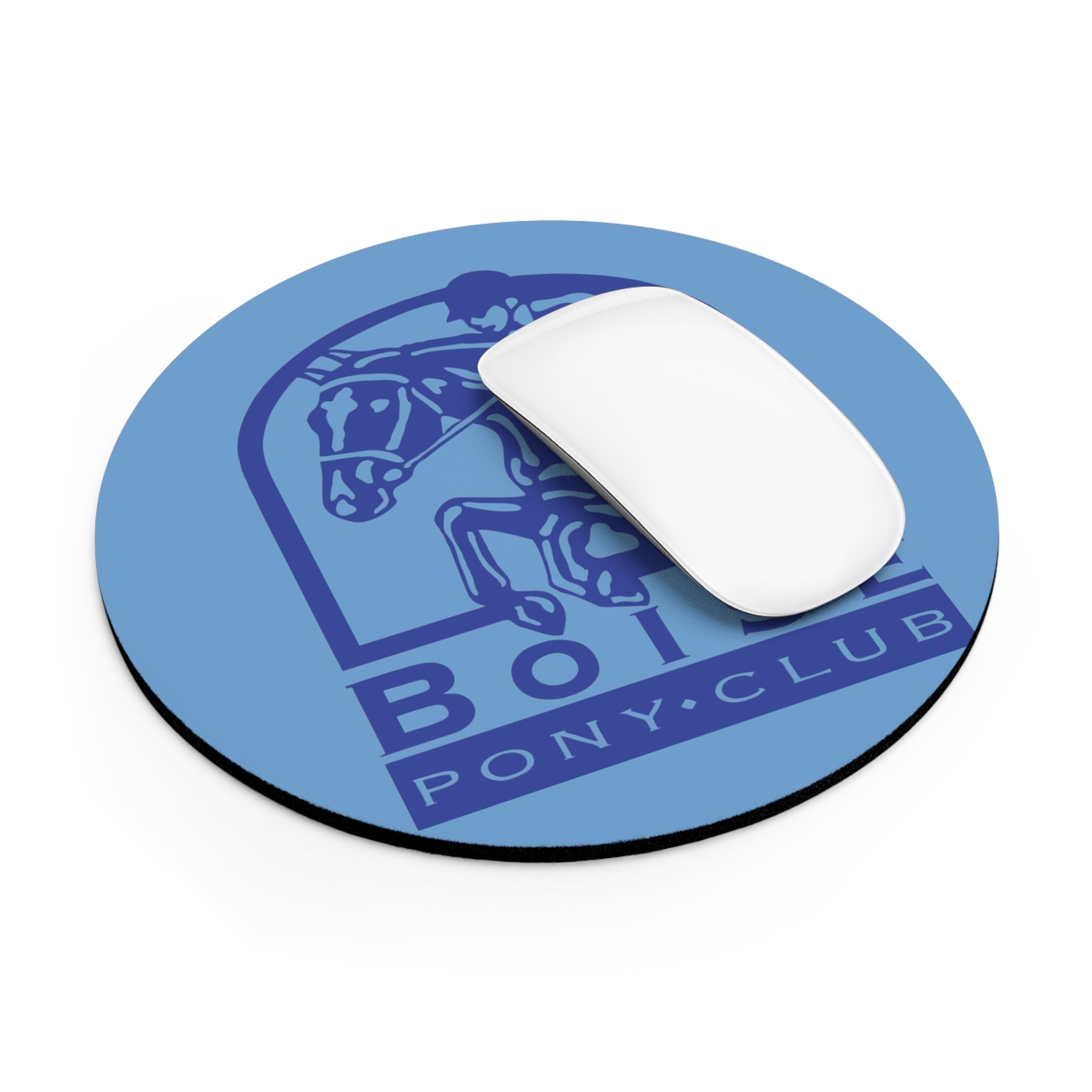 Mouse Pad  circle or rectangle with Boise pony club logo