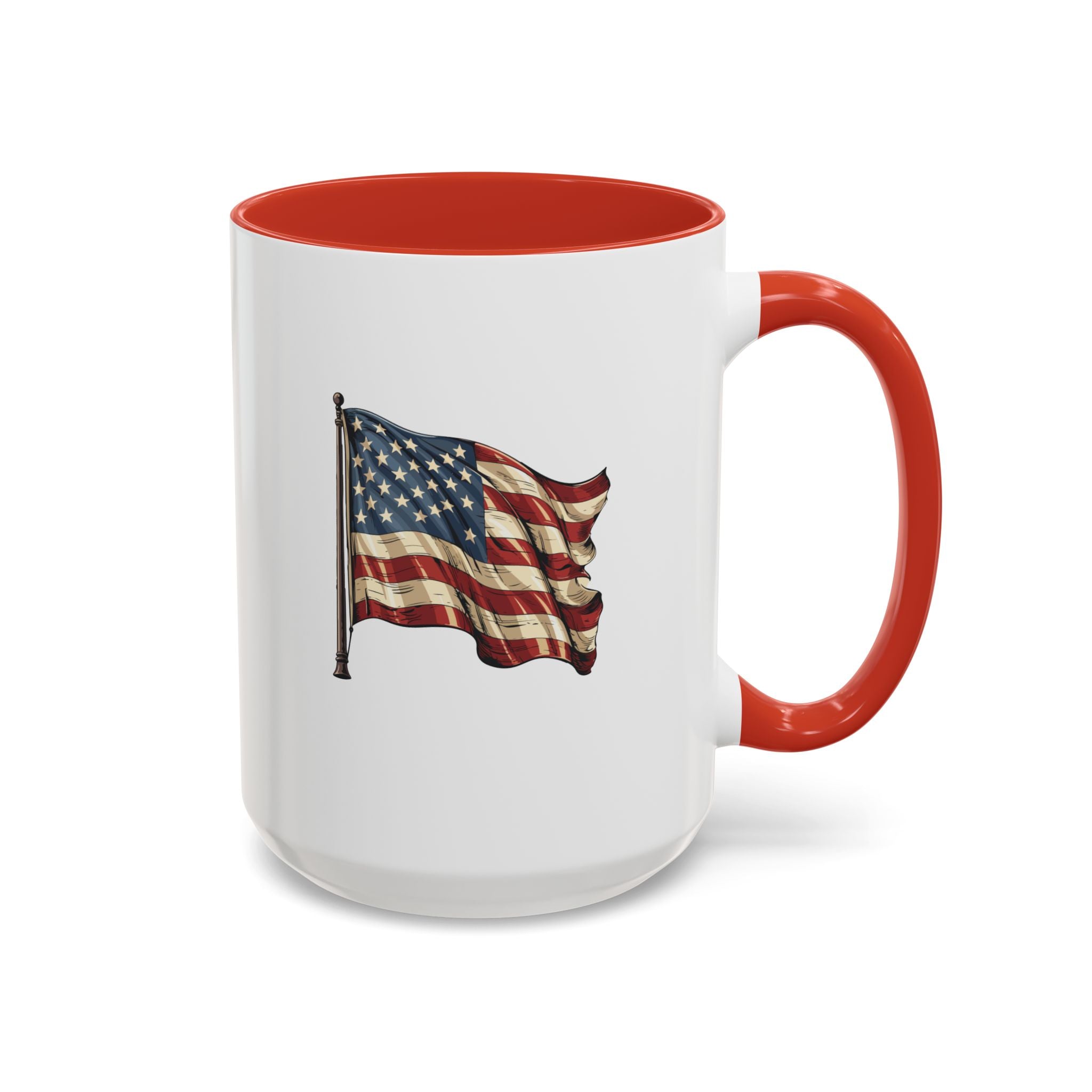 American Flag  Accent Coffee Mug (11, 15oz)