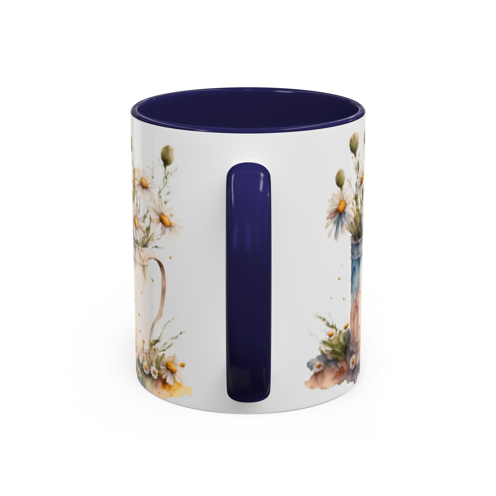 Vintage Flowers  Accent Ceramic Coffee Mug (11, 15oz)