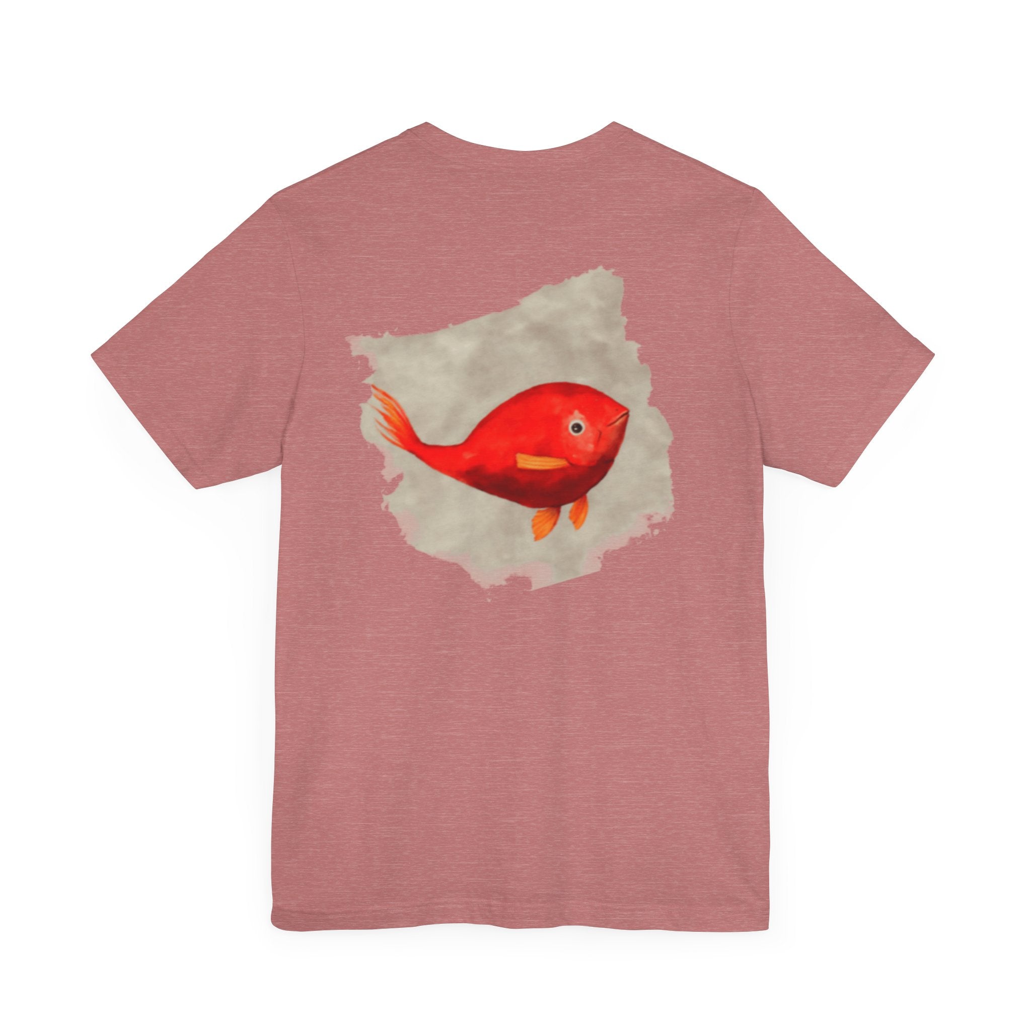 Animated Gold Fish Unisex Jersey Short Sleeve Tee, 100% cotton , some color variations are blended fabric.