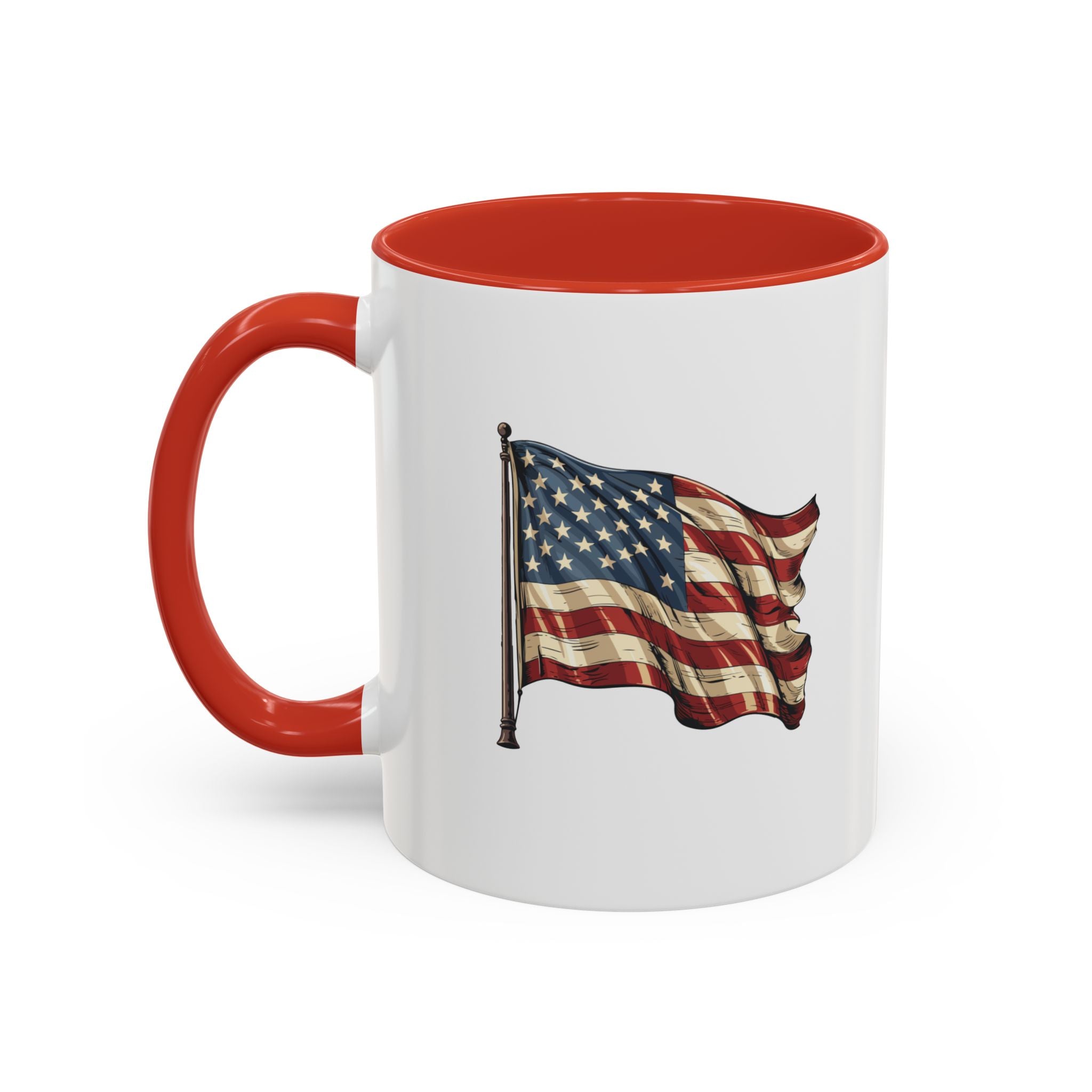 American Flag  Accent Coffee Mug (11, 15oz)