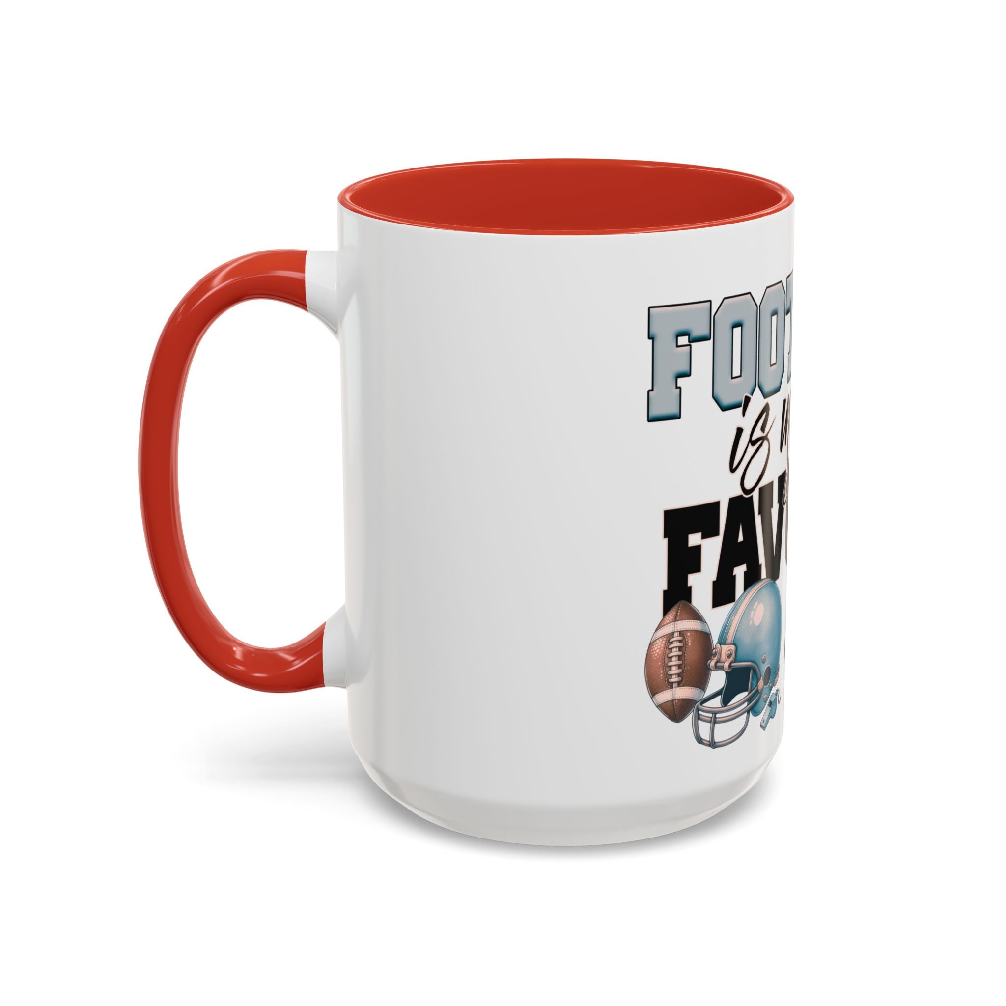 Football is My Favorite Season Retro USA flag  Accent Coffee Mug (11, 15oz)