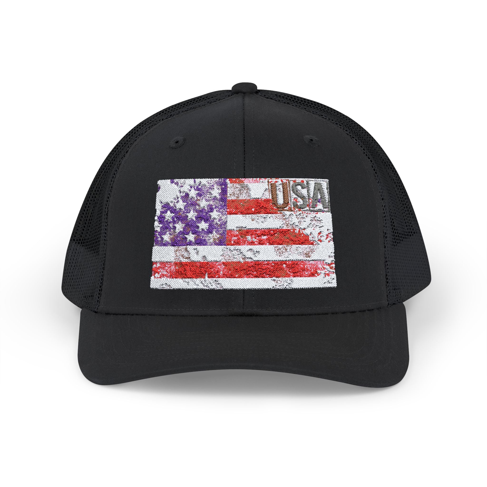 American Flag Trucker Cap | Snapback Trucker Cap | Blue Star Merch