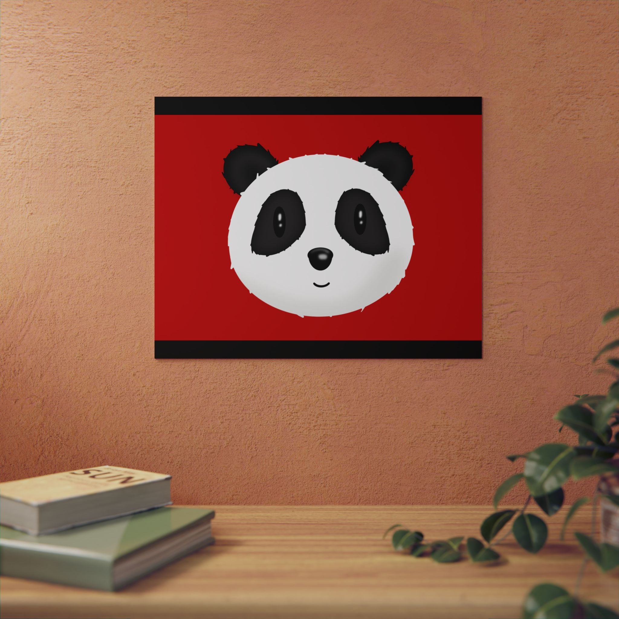 Panda Wall Art on Aluminum Composite Panels, 2 sizes. Great for all rooms.