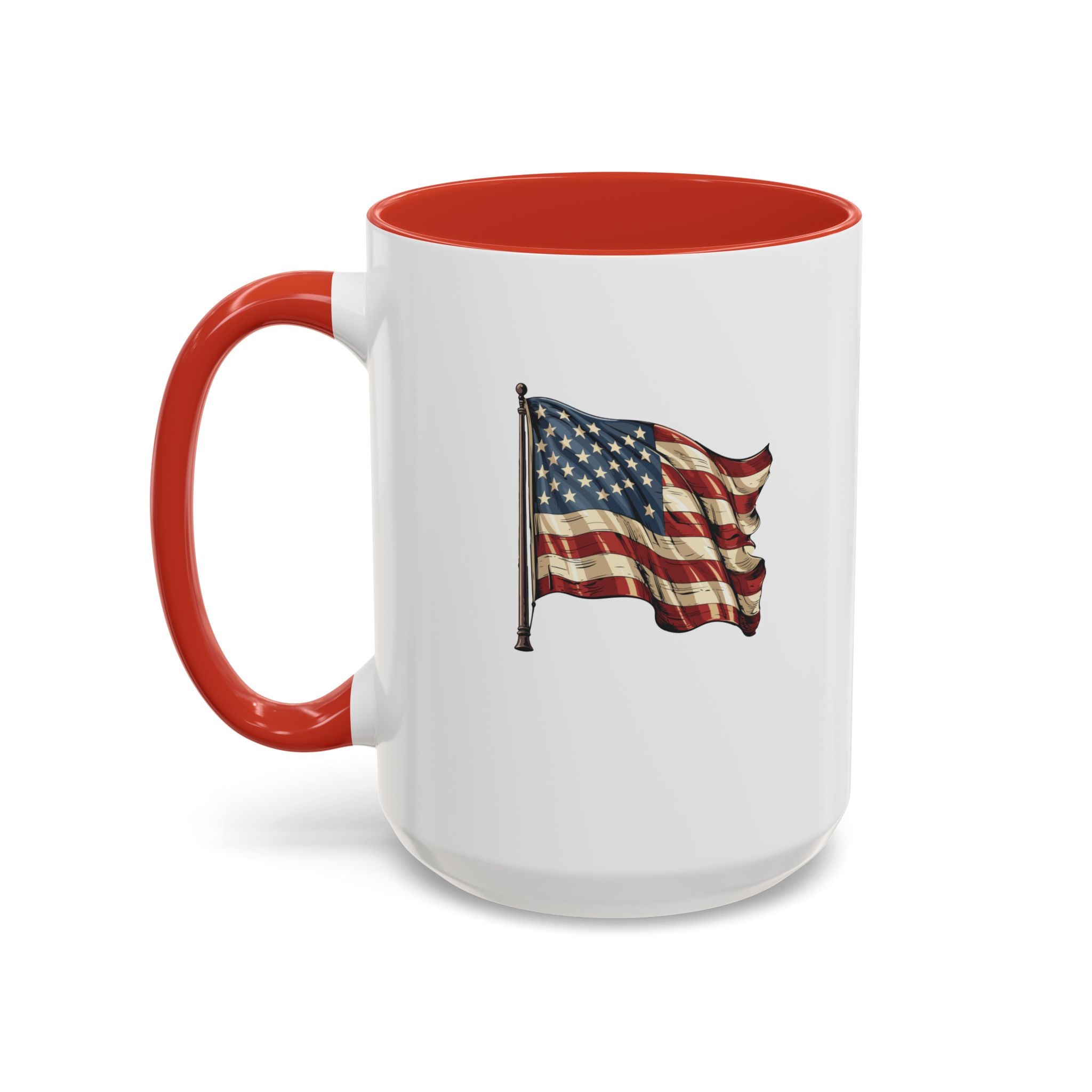 Ceramic Coffee Mug | American Flag Coffee Mug | Blue Star Merch