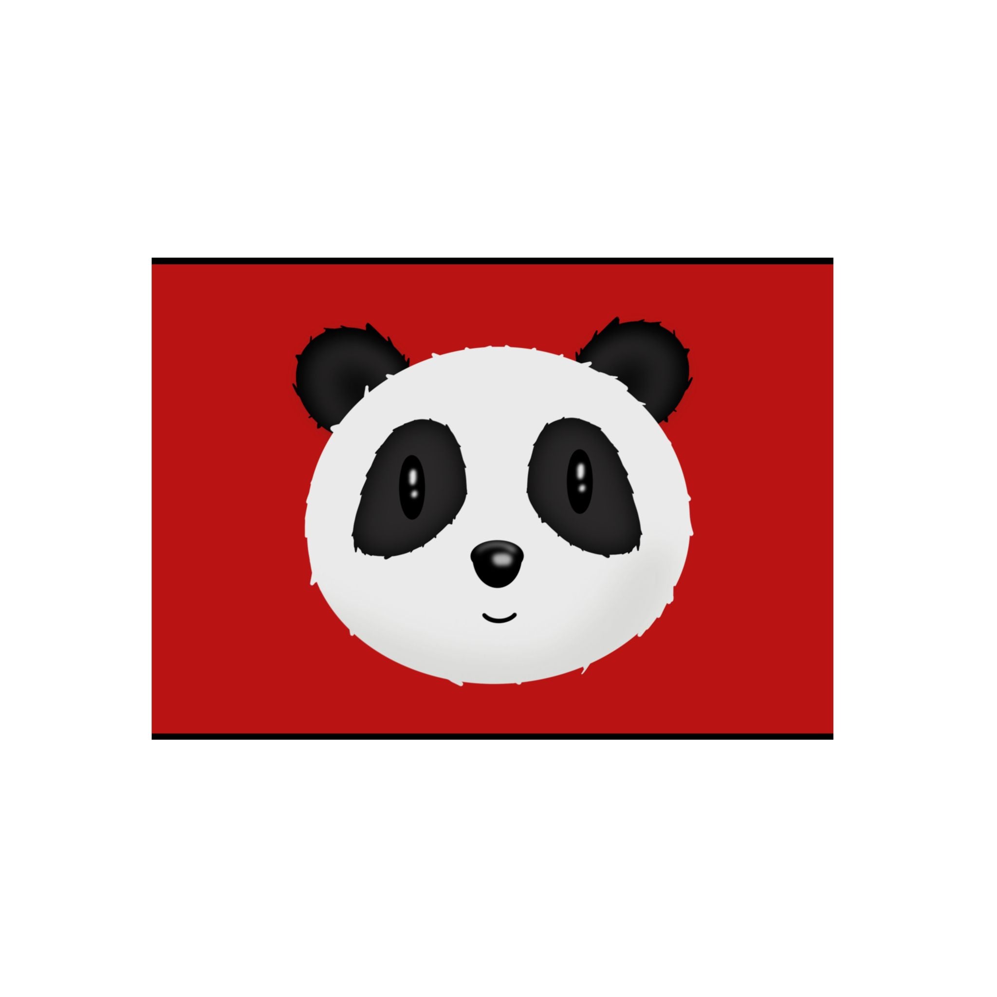 Panda Wall Art on Aluminum Composite Panels, 2 sizes. Great for all rooms.