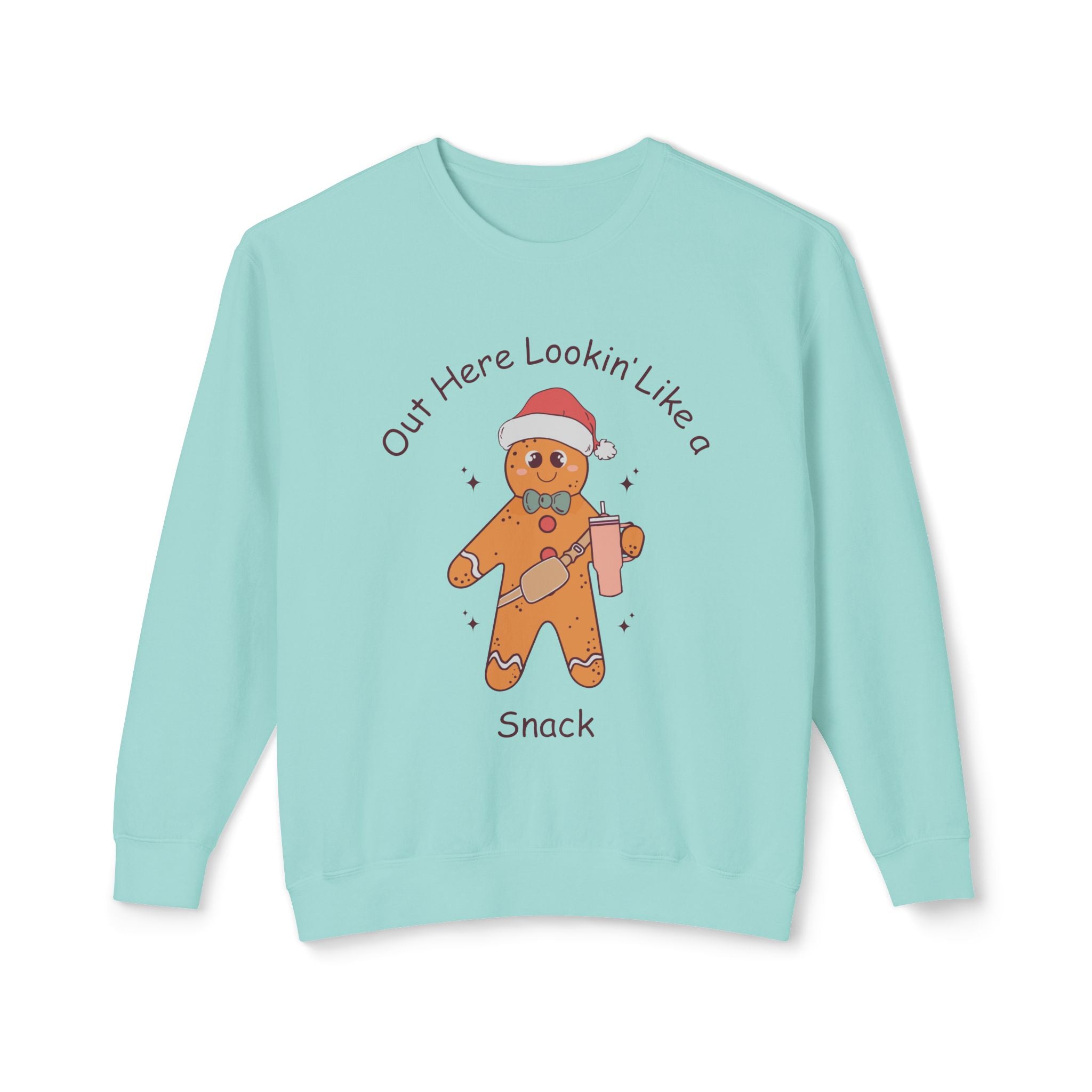 Crewneck Sweatshirt Gingerbread Sweatshirt Lightweight Sweatshirt, Festive Sweatshirt, Holiday Sweatshirt