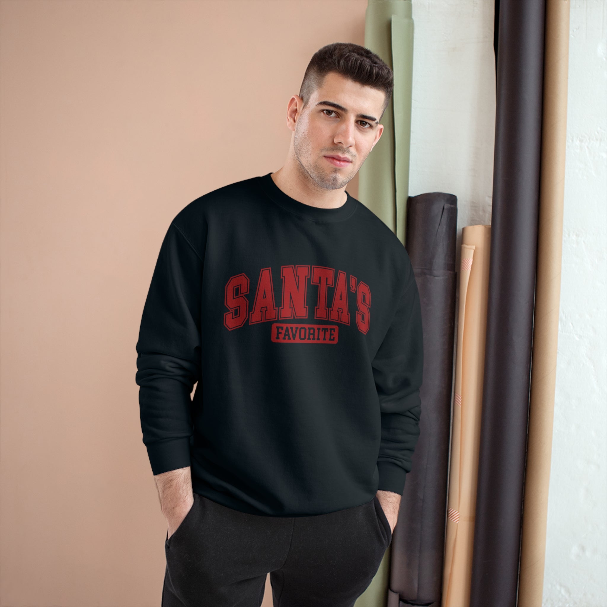 Champion Sweatshirt, Christmas Sweatshirt, Santa Sweatshirt,  Long Sleeve, Winter shirt