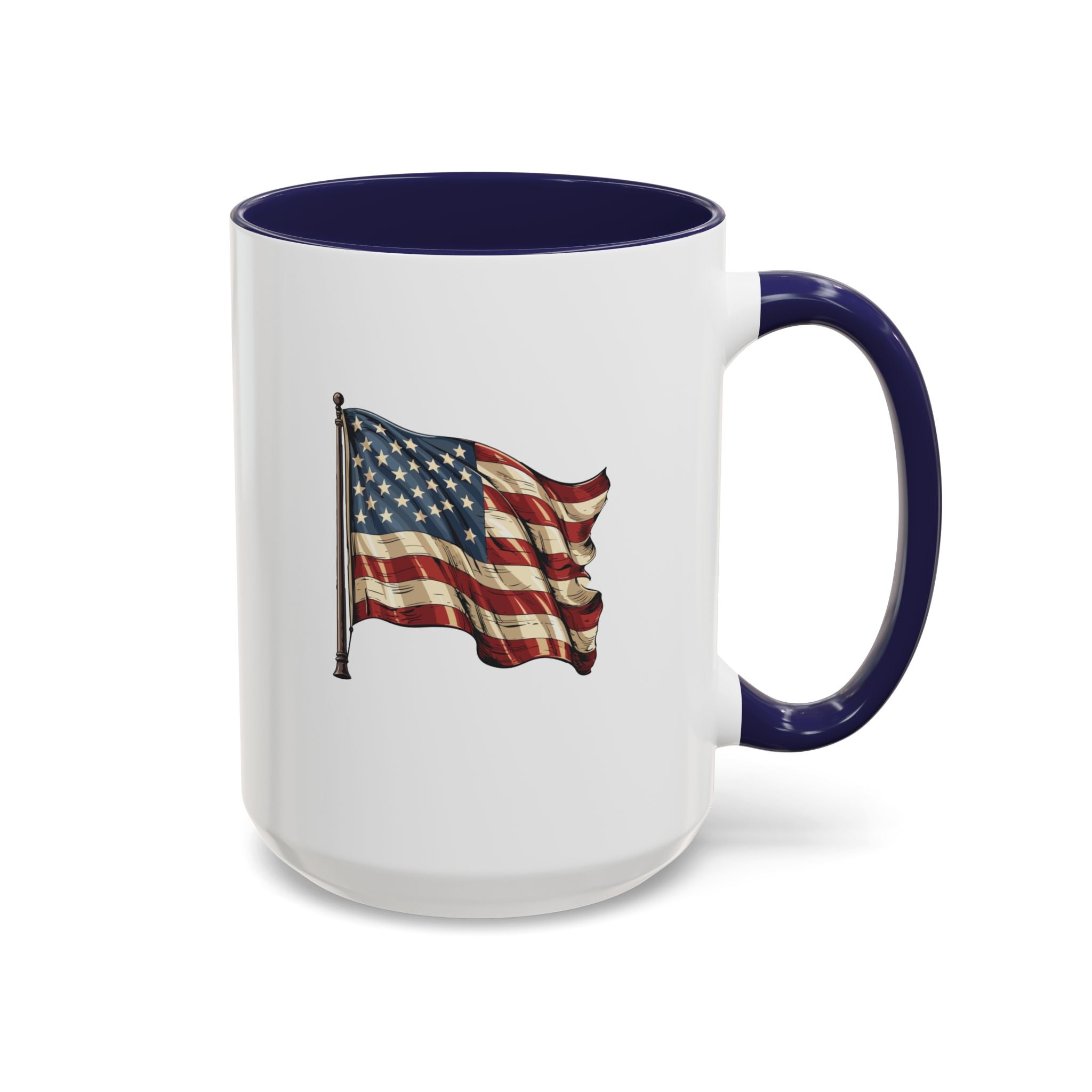 American Flag  Accent Coffee Mug (11, 15oz)