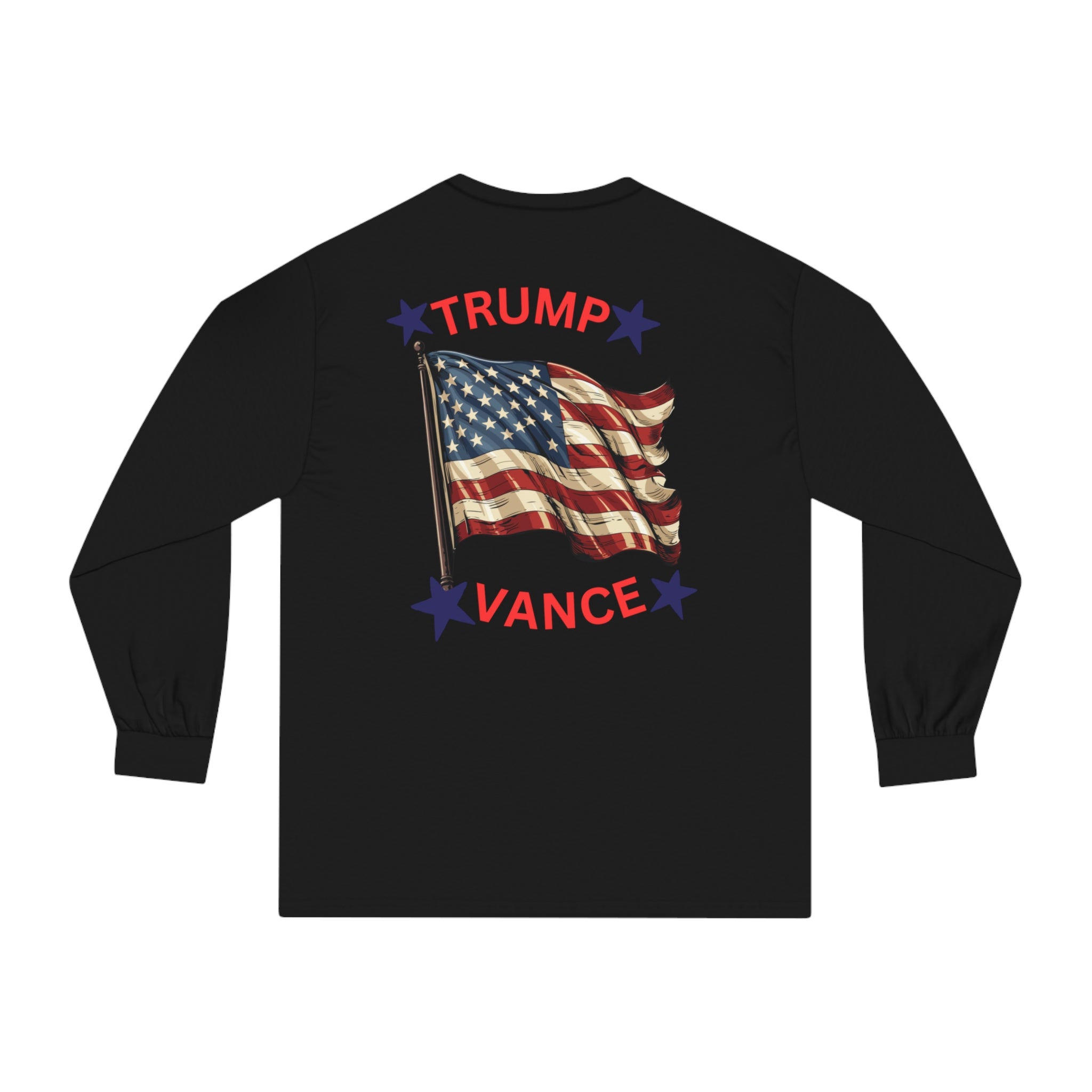 Trump vs Harris   Classic Long Sleeve T-Shirt, Halloween Street, Cotton, Medium Weight , 2024 Election