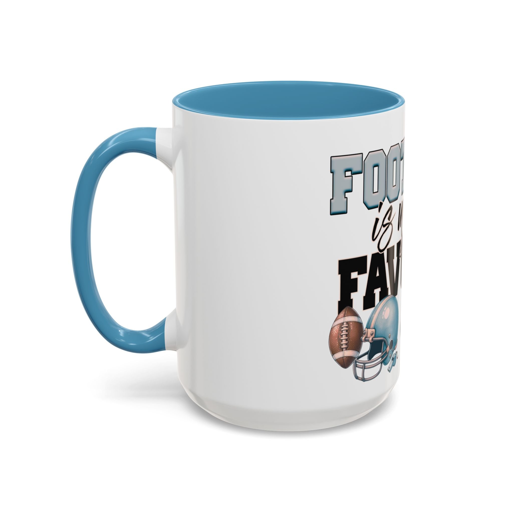 Football is My Favorite Season Retro USA flag  Accent Coffee Mug (11, 15oz)