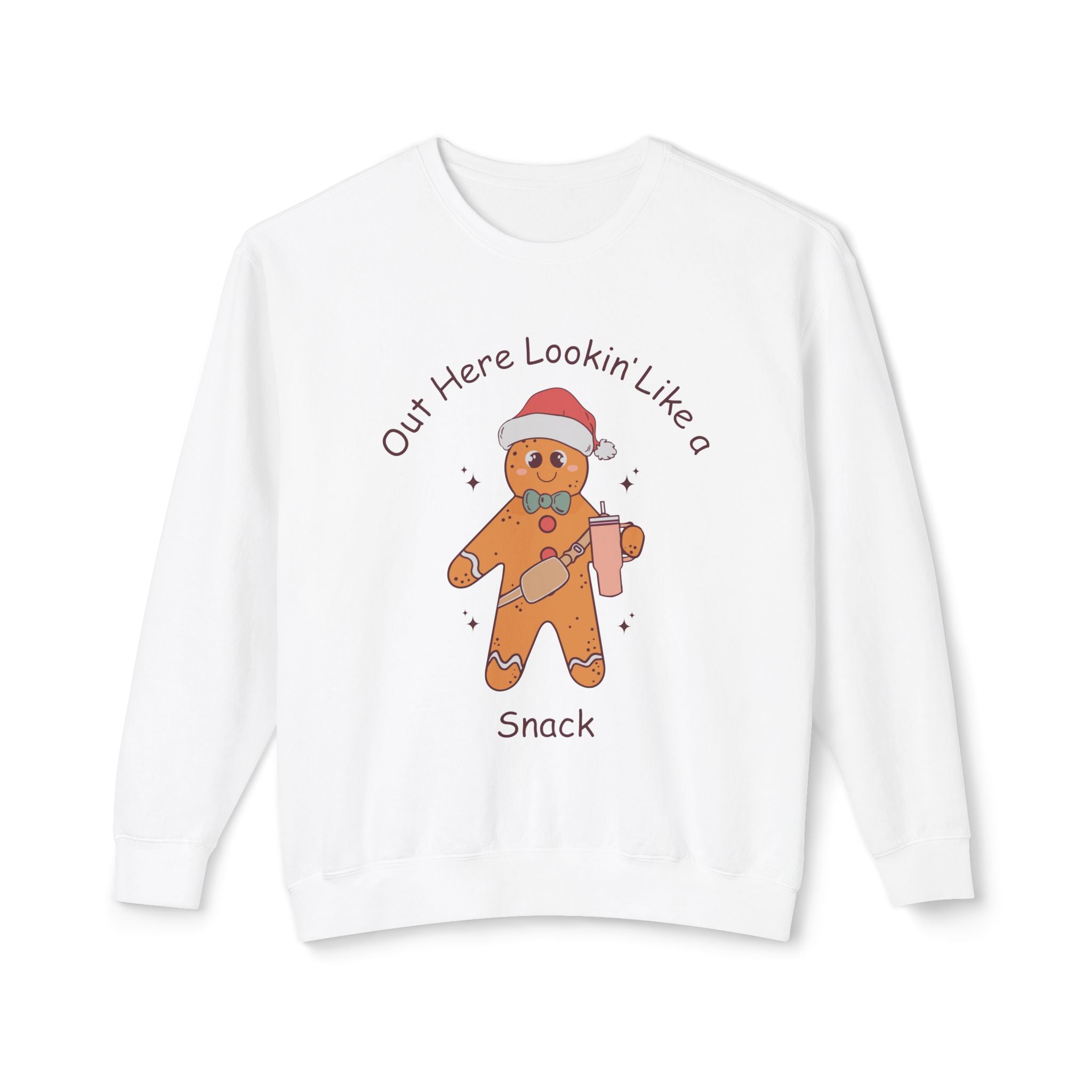 Crewneck Sweatshirt Gingerbread Sweatshirt Lightweight Sweatshirt, Festive Sweatshirt, Holiday Sweatshirt