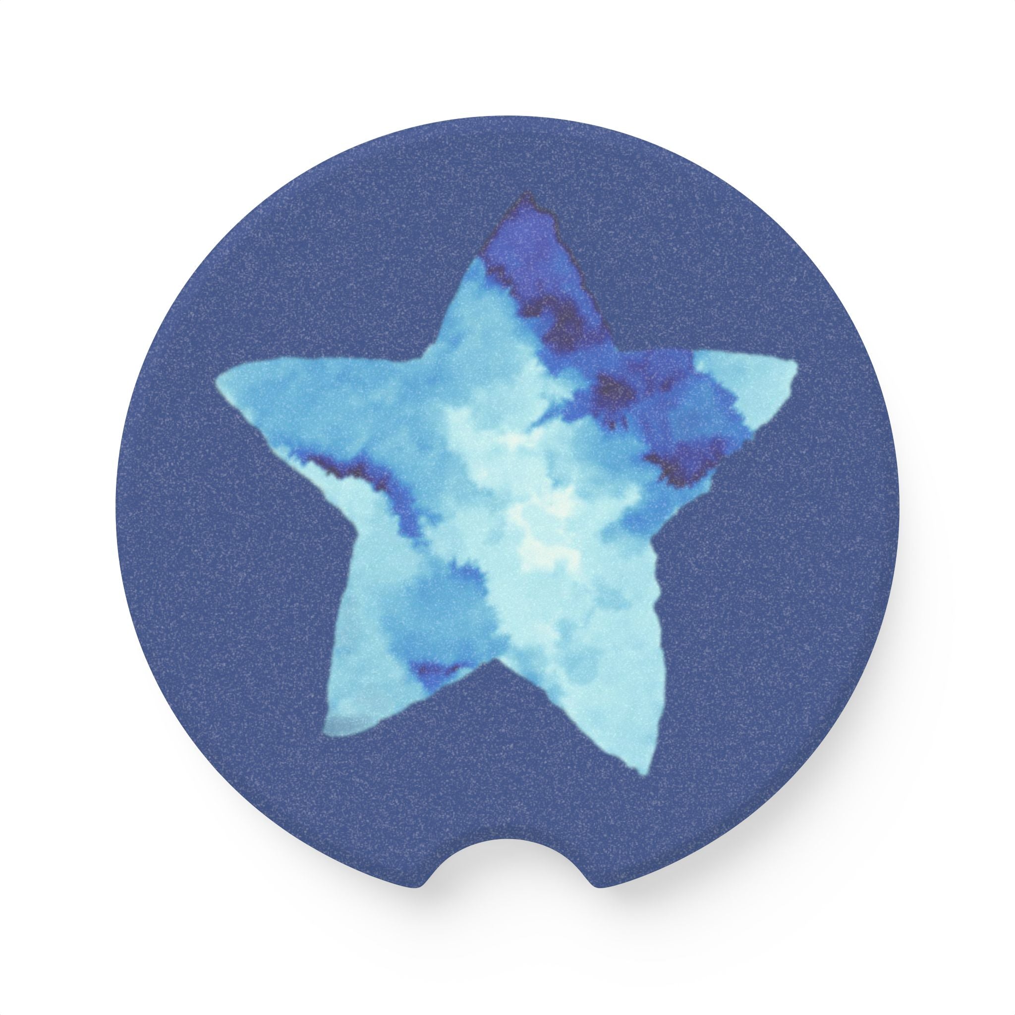 Blue Star Merch Star Logo Soapstone Car Coaster in Matte