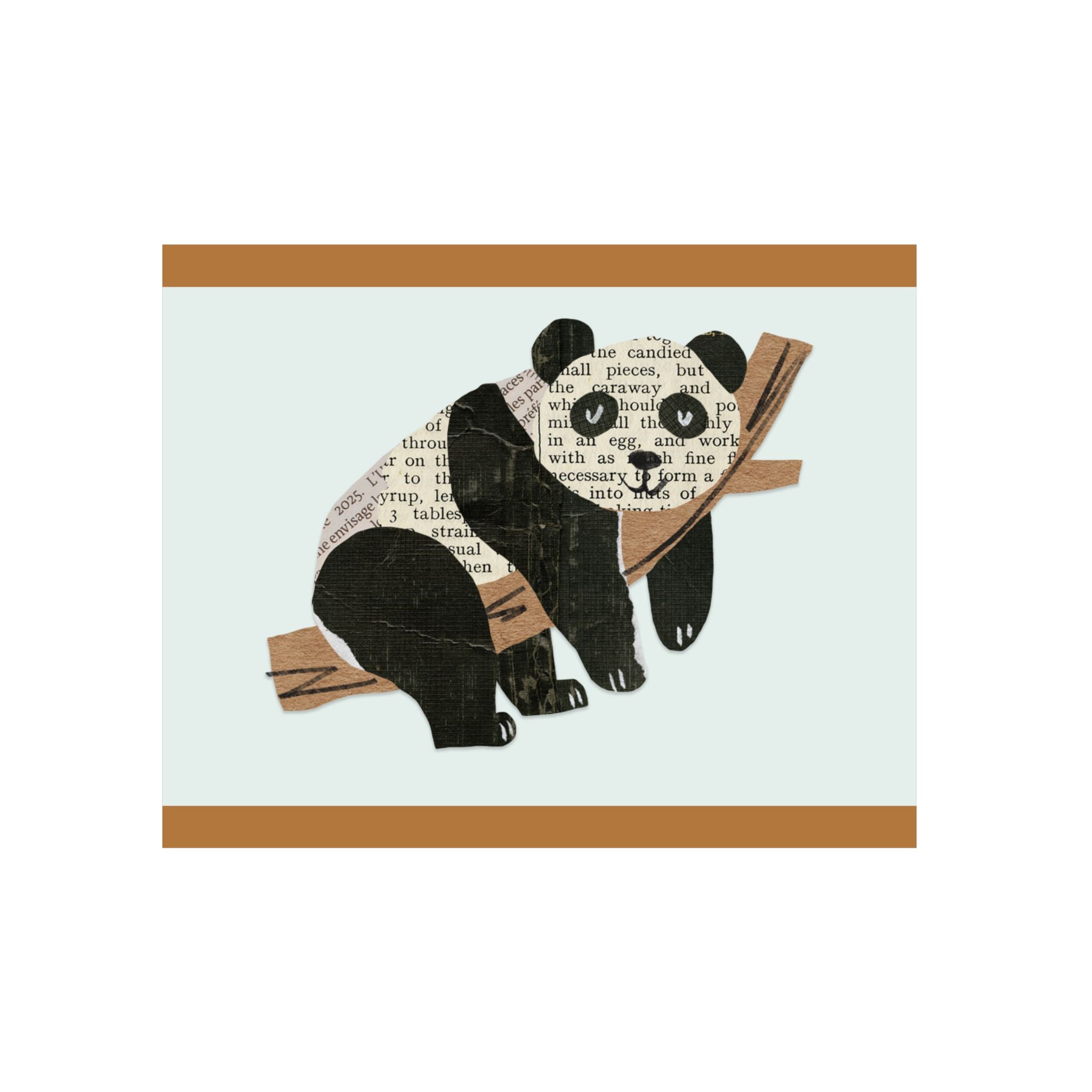 Panda Wall Art on Aluminum Composite Panels, 2 sizes. Great for ALL Rooms