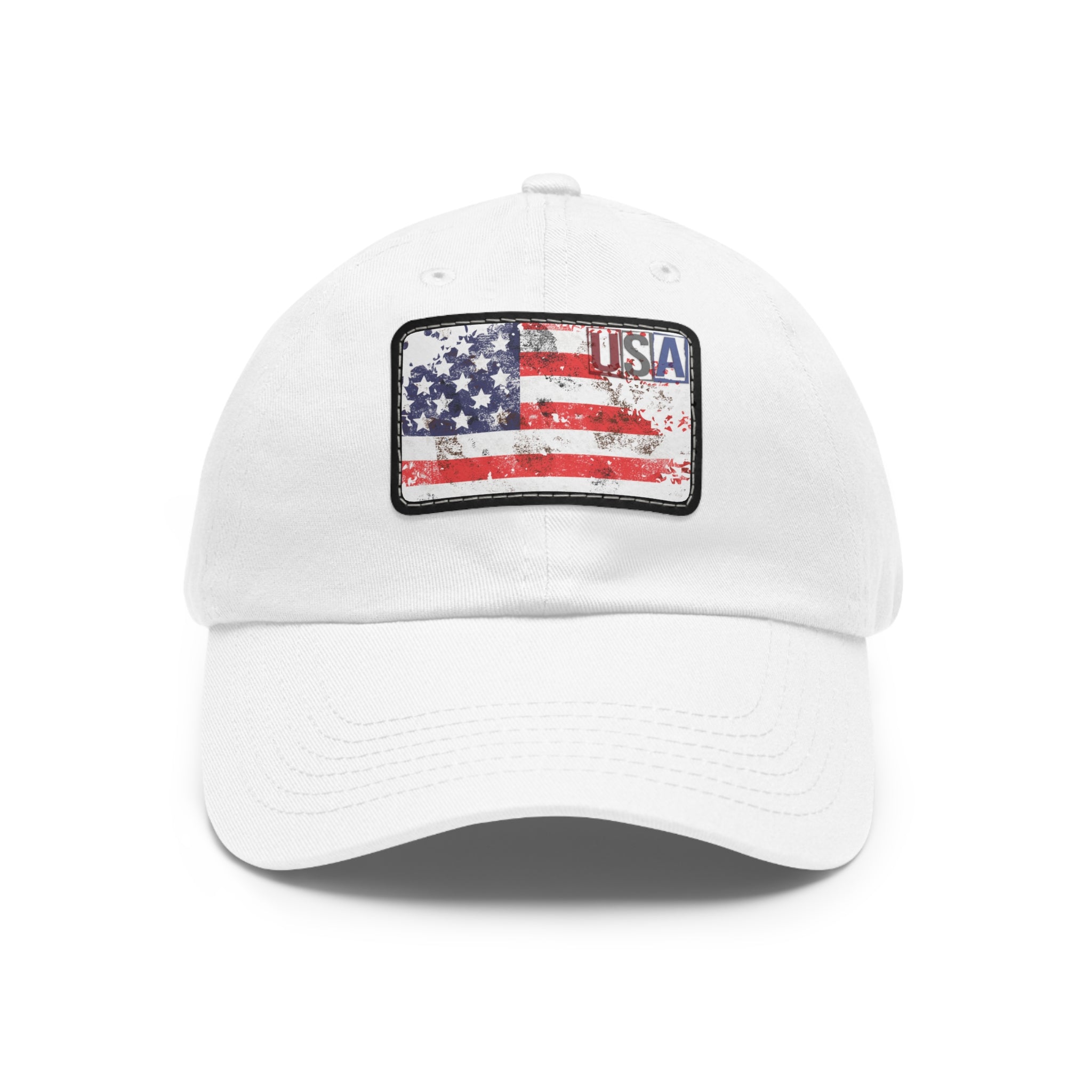 Patriotic  USA Flag Patch Baseball Cap, red, white, blue - Blue Star Merch 